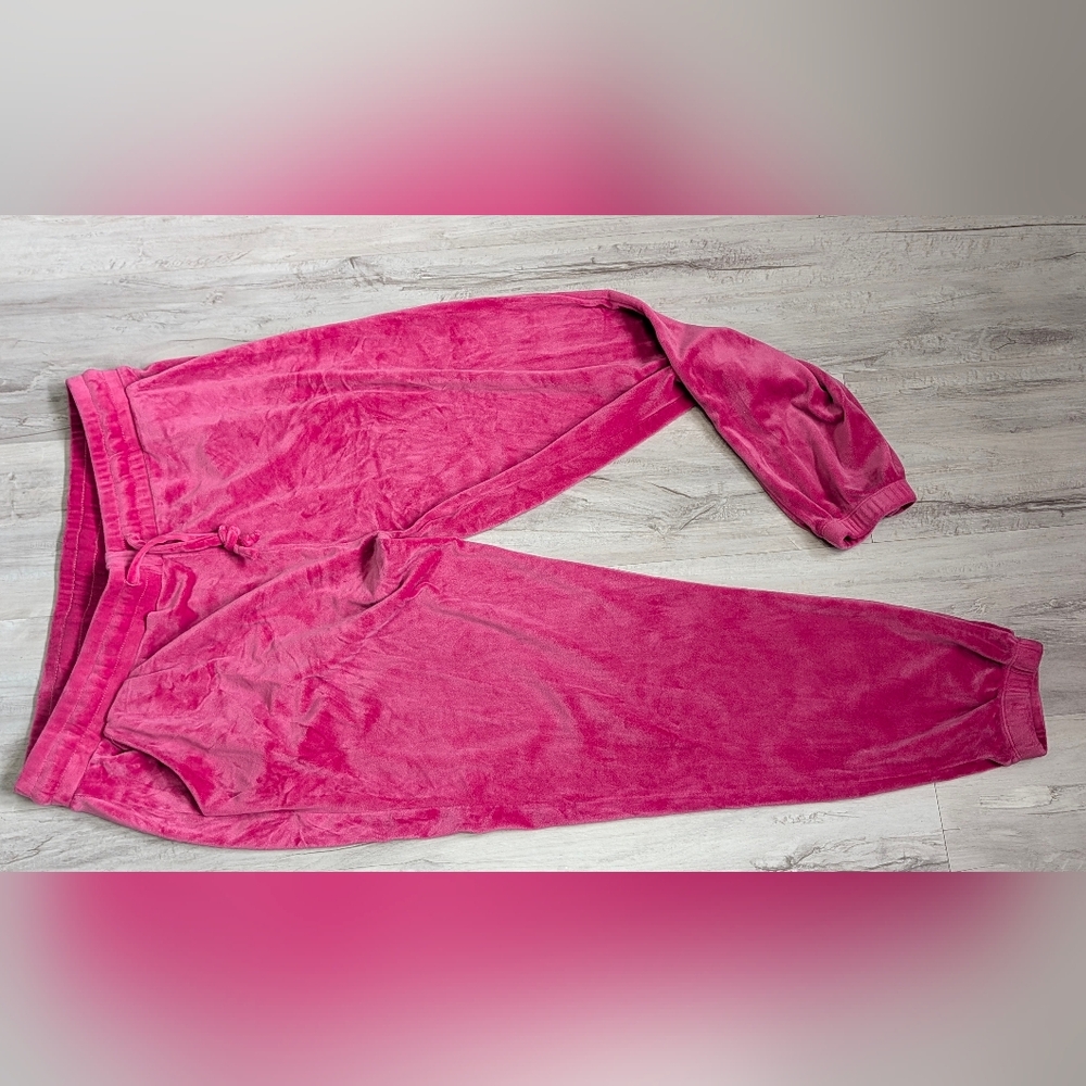 Suzette Collection Hot Pink Velour Pants XL